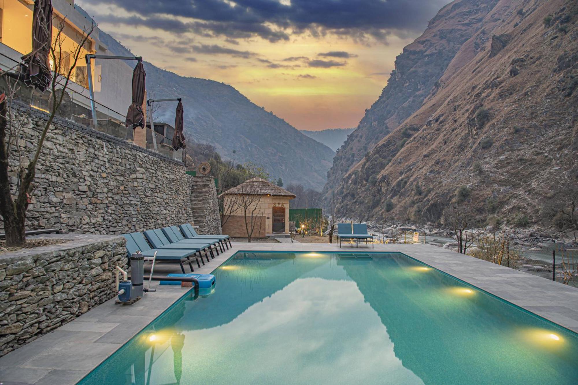 Echor Palm Bliss Riverside Resort & Spa Kasol Esterno foto